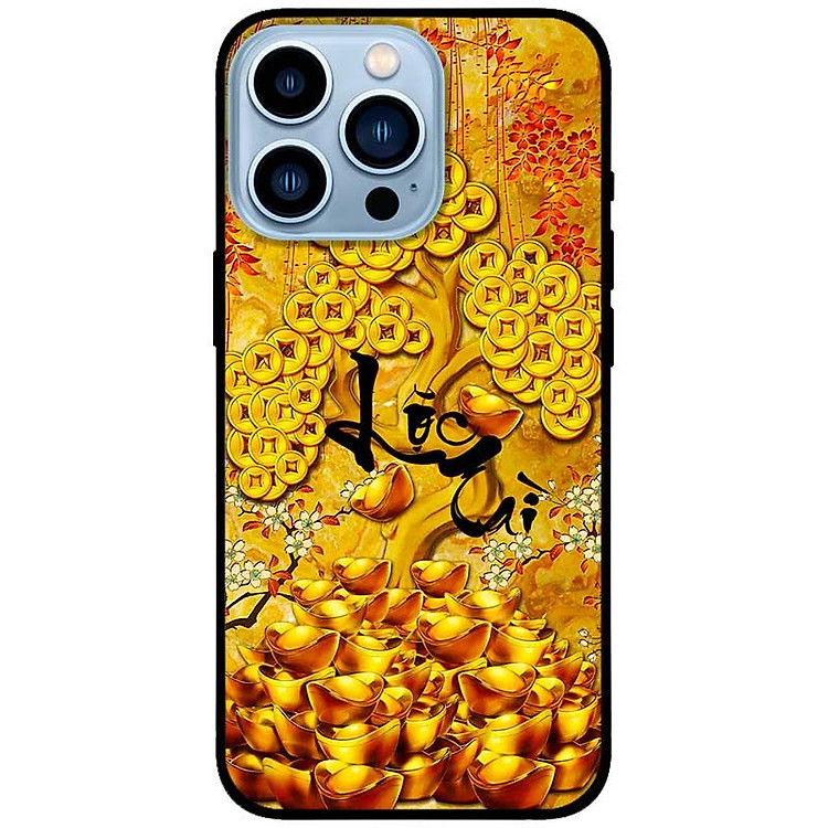 Ốp lưng dành cho Iphone 12 - 12 Pro - 12 Pro Max - 13 Mini - 13 - 13 Pro - 13 Pro Max - Cây Lộc Tài - Hàng Chính Hãng