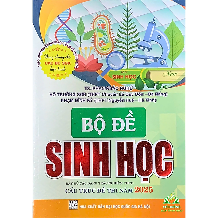 Bộ đề Sinh Học (Đầy đủ các dạng trắc nghiệm theo cấu trúc đề thi 2025)