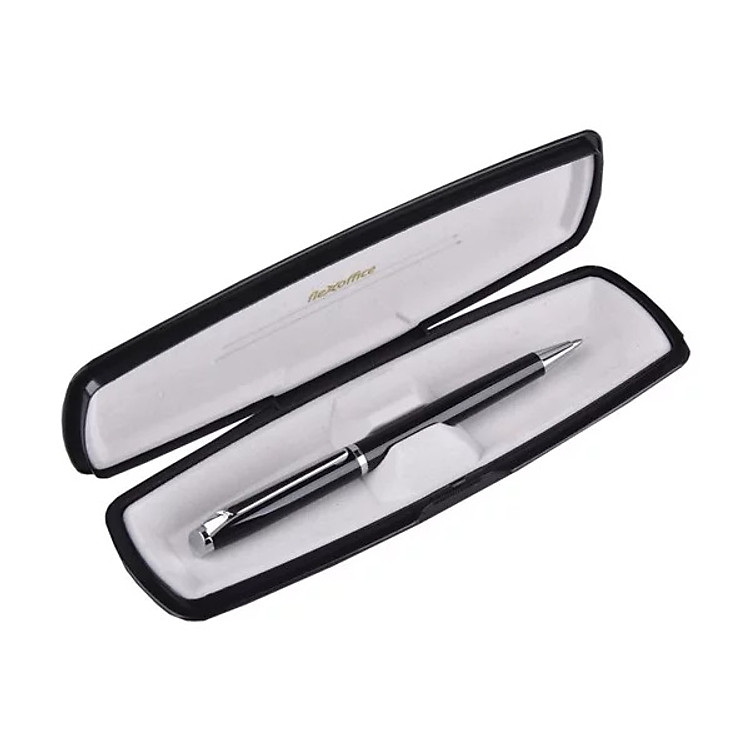 Bút Bi Cao Cấp Thiên Long - Bizner TL-060 - Dạng Xoay - Cán Đen - Mực Xanh