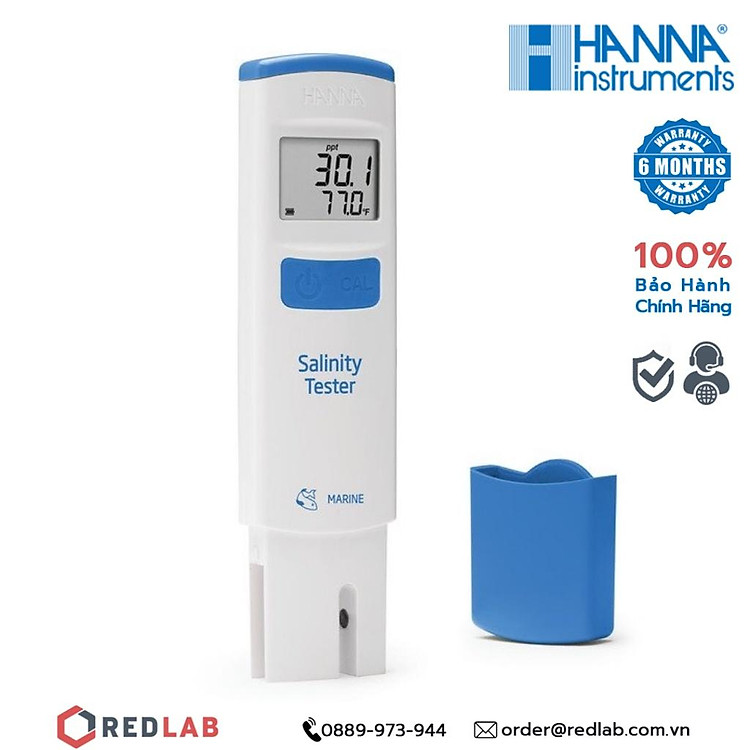 Bút đo độ mặn của nước Hanna HI98319 nhỏ gọn, độ chính xác cao