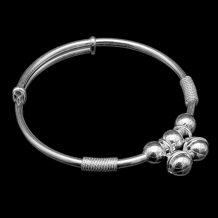 Tay Lắc Chân Trẻ Em Bạc Hiểu Minh LTE103S dạng kiềng