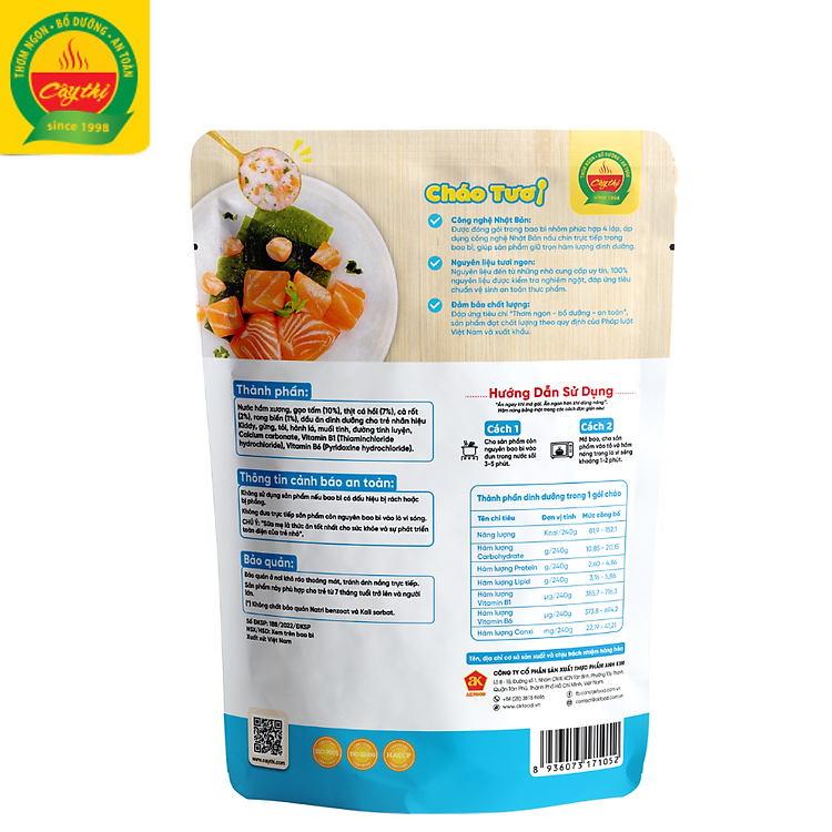 Nơi mua Cháo Tươi Cá Hồi Rong Biển Hàng chuẩn Giá tốt - Hình ảnh 3