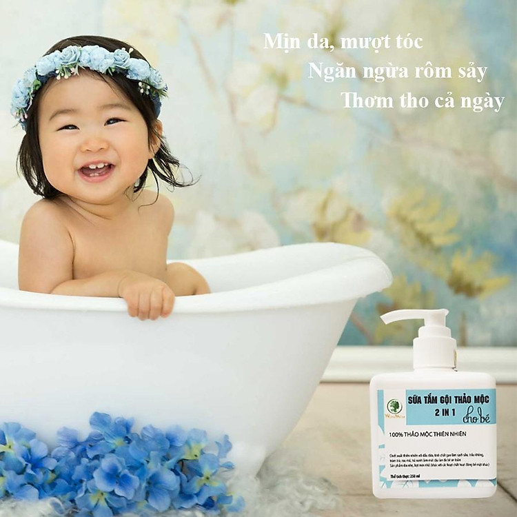 Sữa tắm gội thảo mộc Wonmom 250ml Chính hãng Tiết kiệm - Hình ảnh 4