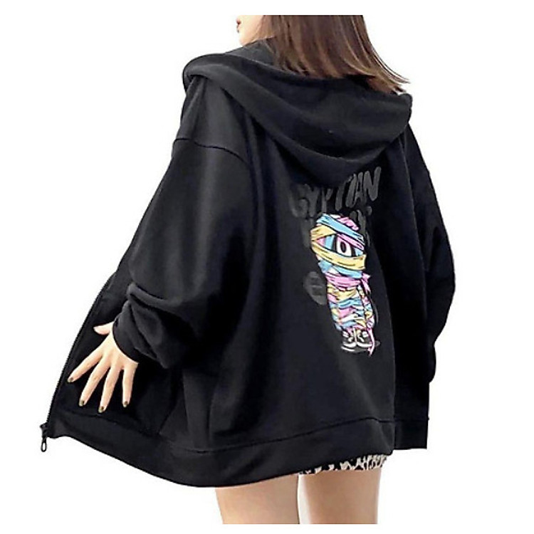 ÁO KHOÁC NỈ HOODIE FULL ZIP NAM NỮ HOOIDE Freesize dưới 65kg