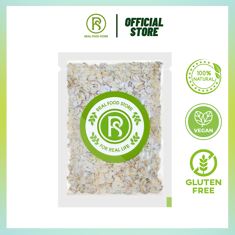 Tham Khảo tại ConCung: Yến Mạch Cán Dẹt REAL FOOD STORE 100g , nhận ngay nhiều Ưu đãi