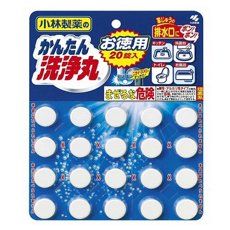 Set 20 viên thông tắc đường ống, bồn cầu nội địa Nhật Bản