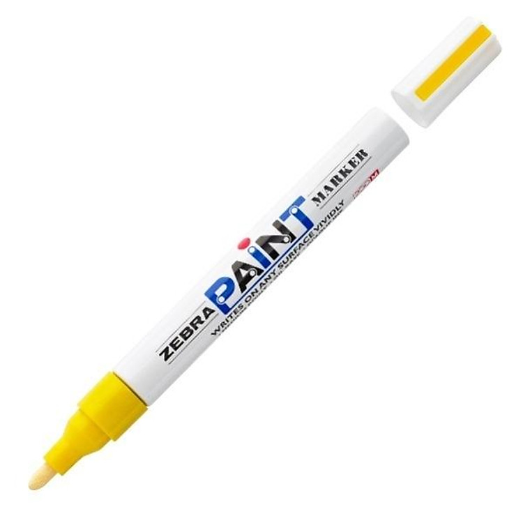 Bút Lông Bảng Zebra Paint Marker - Màu Vàng - Ảnh 2