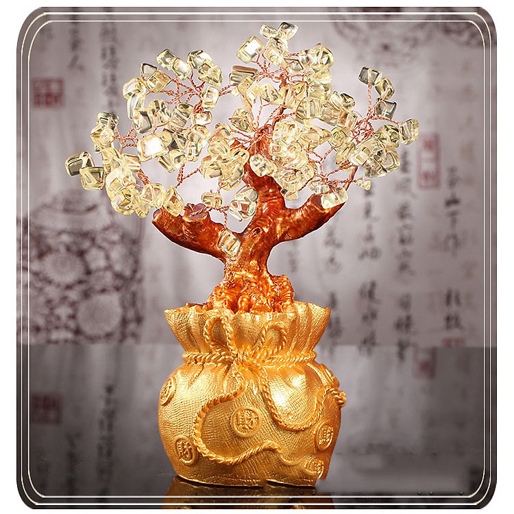 Cây Kim Tiền Tài Lộc Phong Thủy 18.5cm-Giao Ngẫu Nhiên