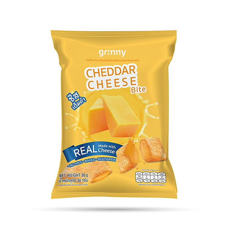 Bánh snack Ngũ Cốc Grinny nhân Phô Mai - Cheddar Cheese