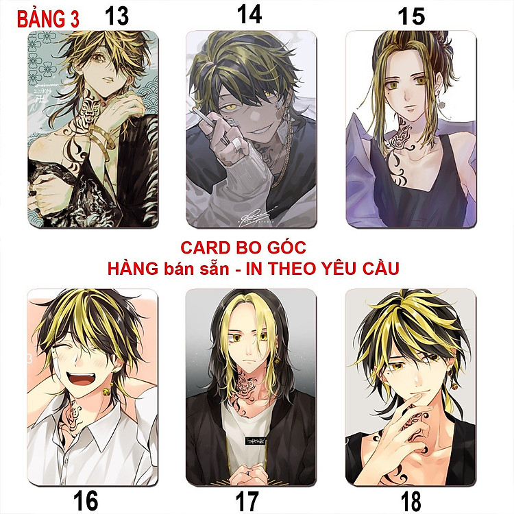 Thẻ Card Hanemiya Kazutora Tokyo Revengers (6 ảnh) - Ảnh 4