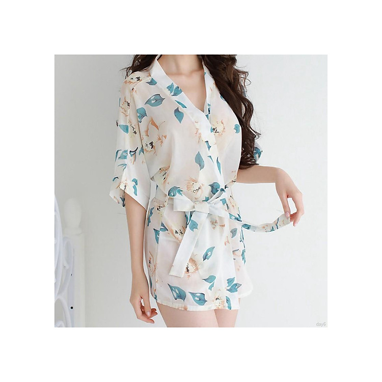 Váy ngủ kimono tặng quần lót cùng bộ