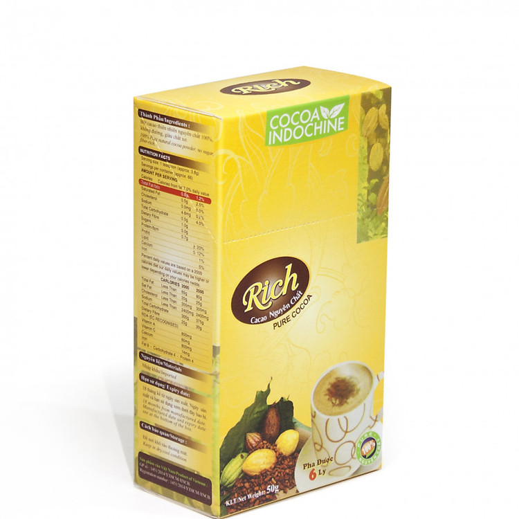 Bột Cacao hoà tan nguyên chất Rich (50g)