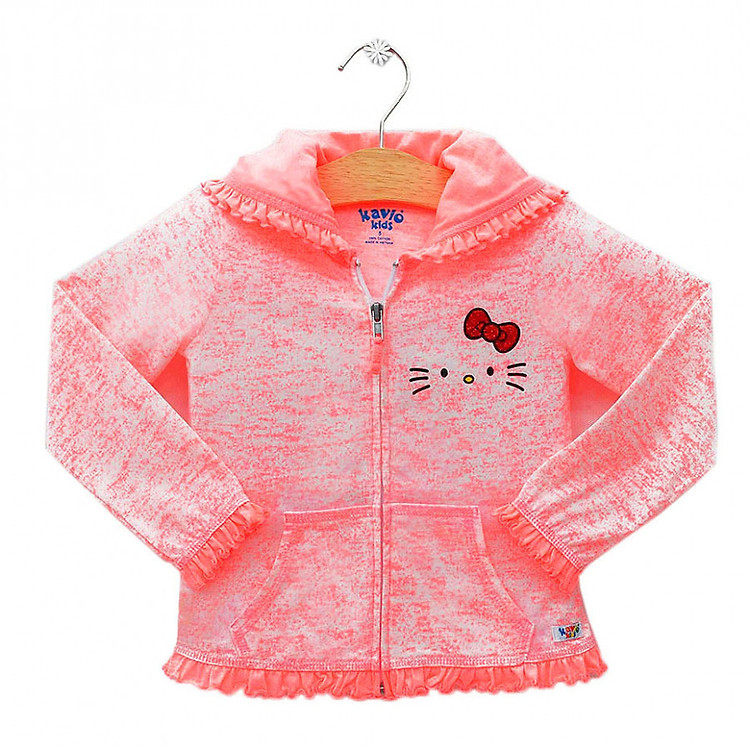 Áo Khoác Hello Kitty Bé Gái Kavio Kids GS21-N1 - Cam