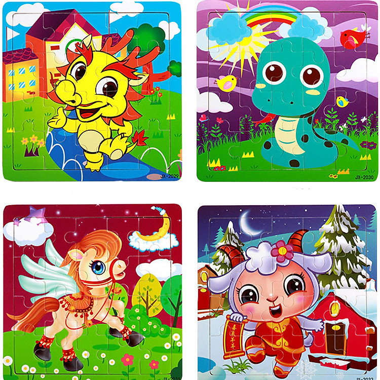 Combo 10 tranh ghép hình 20 miếng