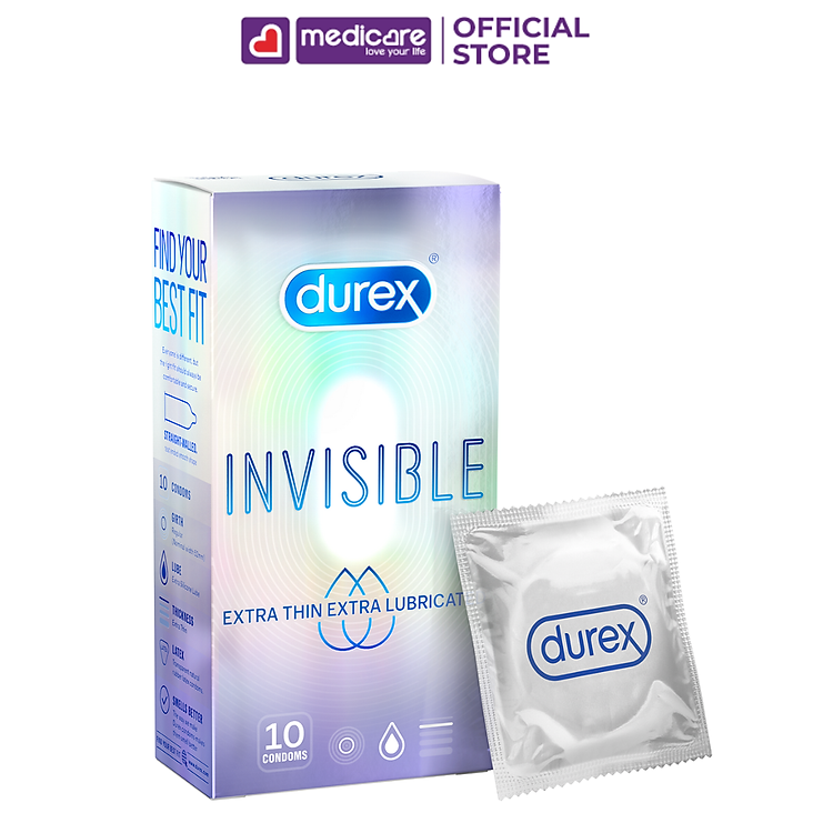 Bao cao su Durex siêu mỏng hộp 12 cái