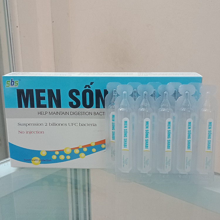 Giảm tiêu chảy, táo bón, rối loạn tiêu hóa do loạn khuẩn đường ruột- Men sống SHABI bổ sung hàng tỷ lợi khuẩn cân bằng hệ vi sinh đường ruột, giúp hệ tiêu hóa khỏe mạnh ( Hộp 20 ống)- hàng chính hãng