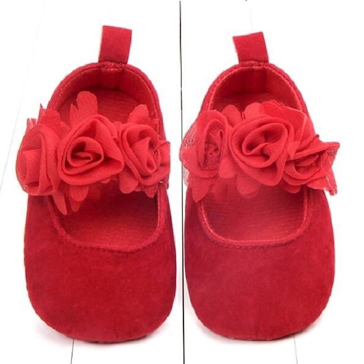 Giày Tập Đi Cho Bé Gái Đính Hoa