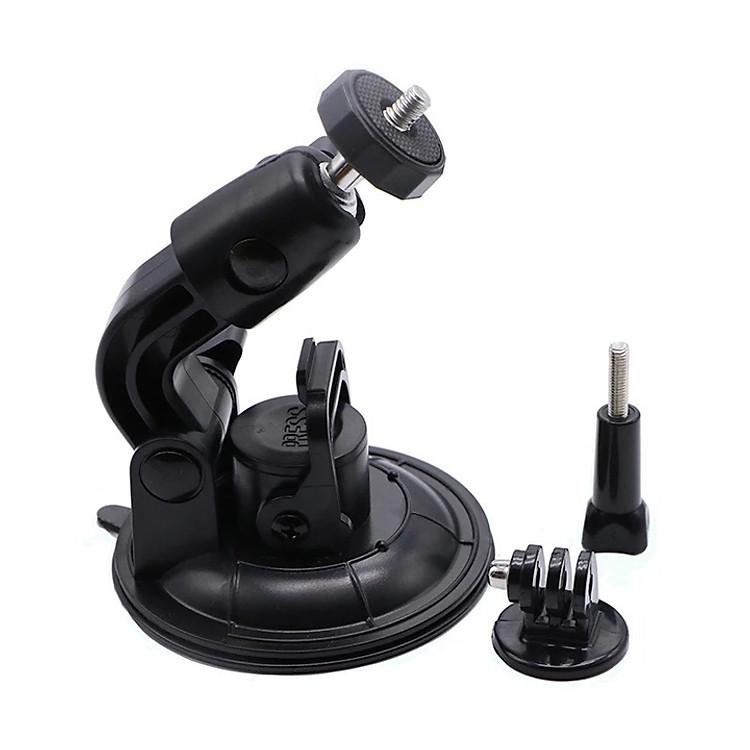 Đế hít kính cực đại đường kính chân 9cm và mount vít vặn cho GoPro Hero