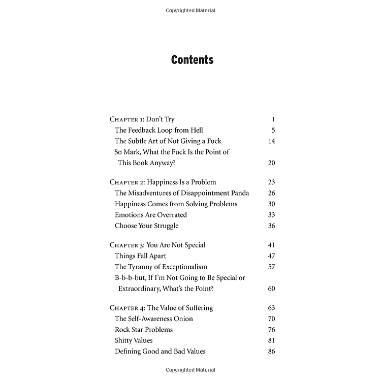 The Subtle Art of Not Giving a F*ck: A Counterintuitive Approach to Living a Good Life - Ảnh 3