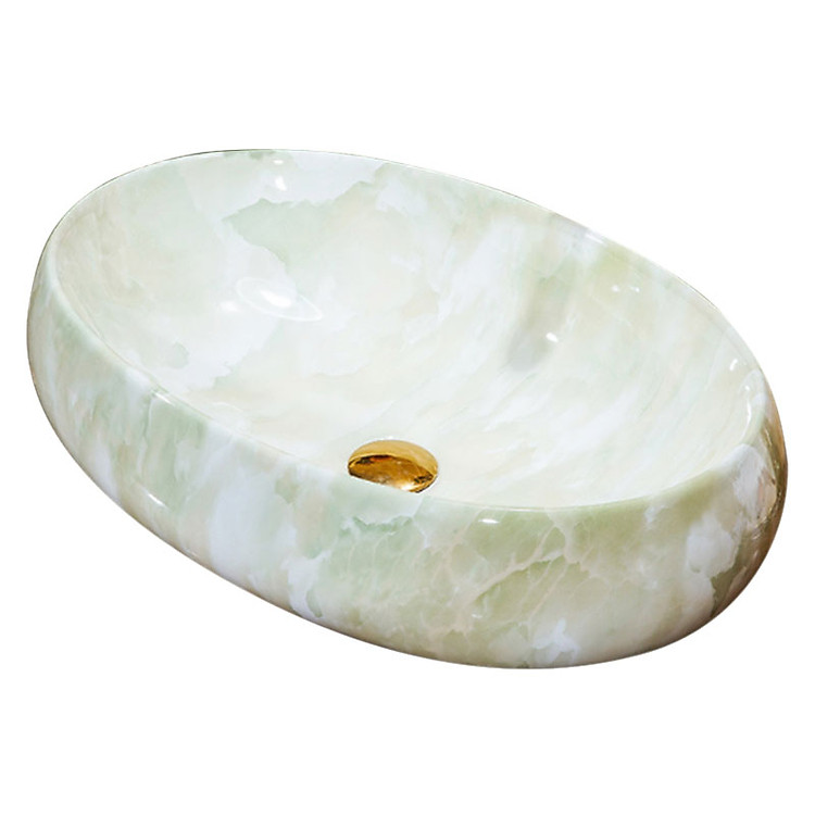 Chậu lavabo sứ mỹ thuật LVB006