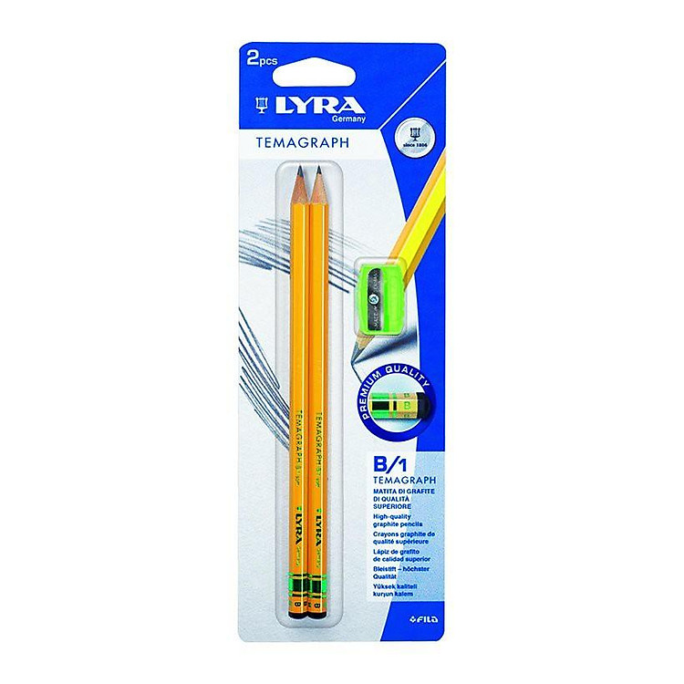 Bút Chì Đen LYRA Temagraph B/1 (kèm gọt chì) - Ảnh 2