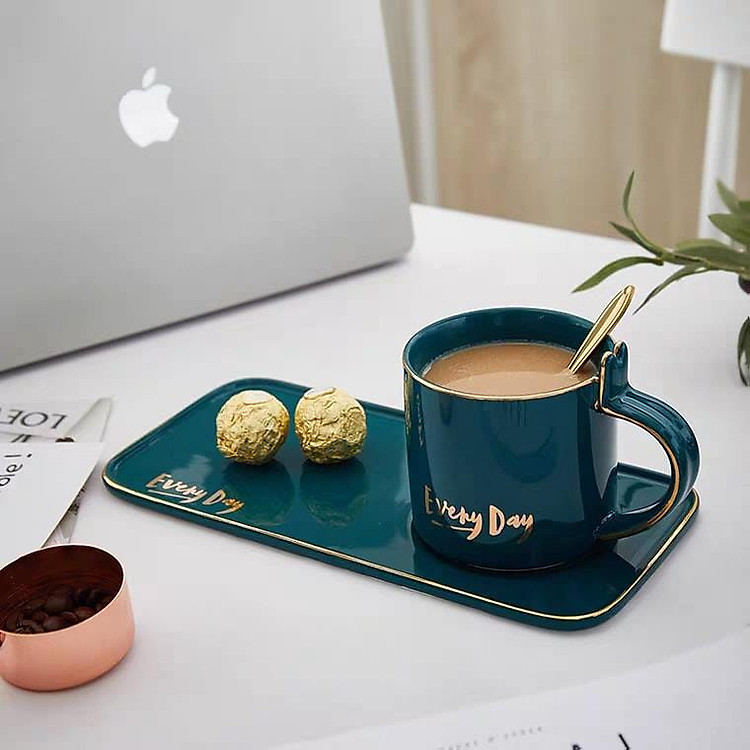 Set cốc cafe + đĩa ăn sáng Every day