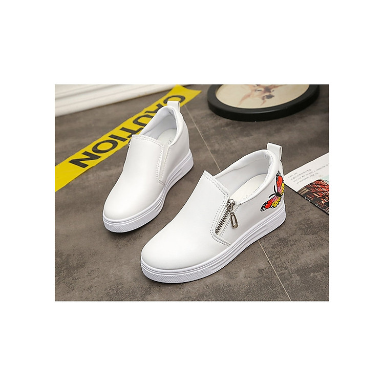 Giày Slip On Độn Đế Nữ 6cm Da PU Mã H72