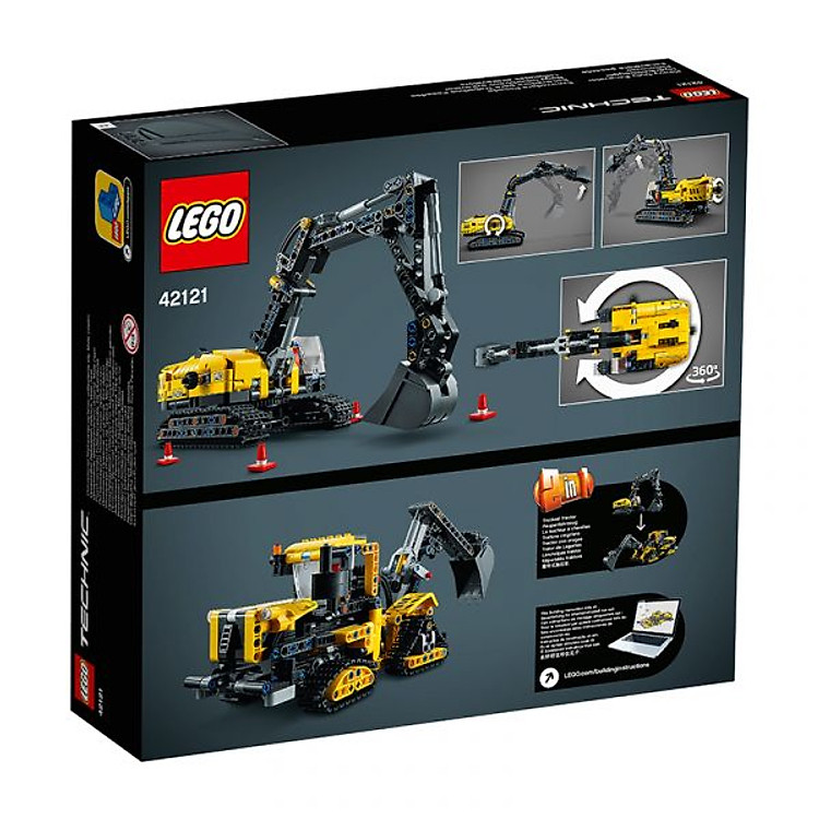 Bộ Lắp Ráp LEGO 42121 Xe Máy Xúc Chính hãng Giá rẻ - Hình ảnh 4