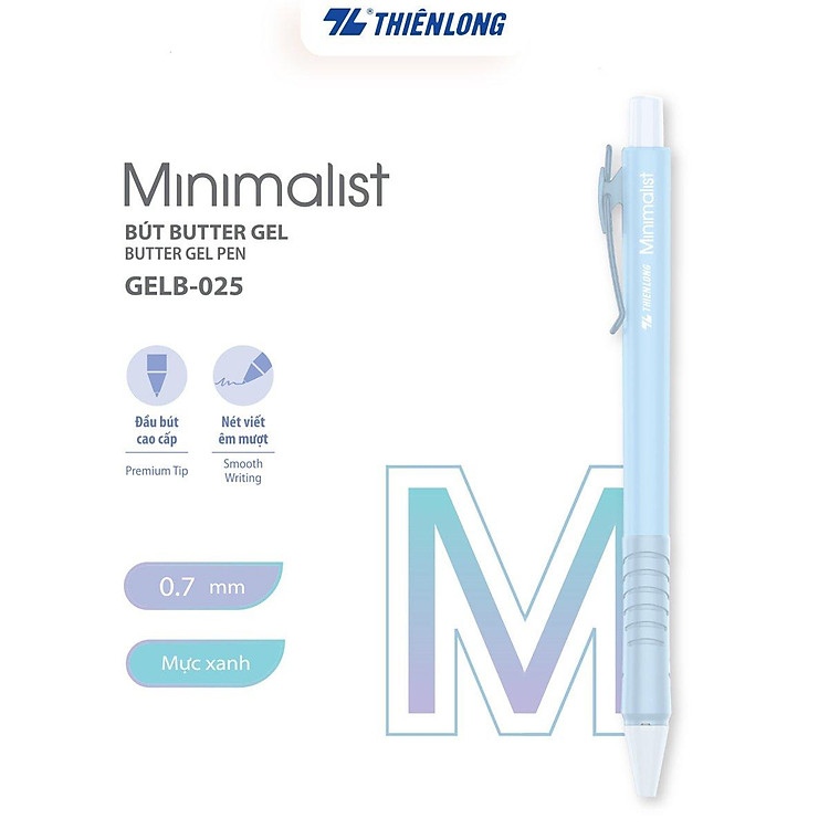 Combo 5/10/20 Bút gel B - Minimalist Butter Gel Thiên Long GELB-025