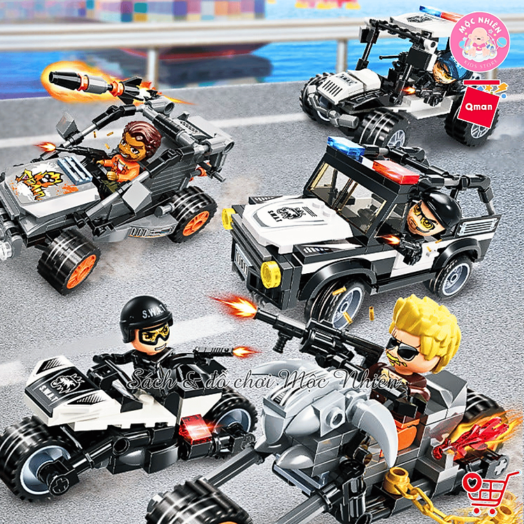 Đồ Chơi Lắp Ráp Qman 11011 - Cảnh Sát Chính hãng Ưu đãi - Hình ảnh 4
