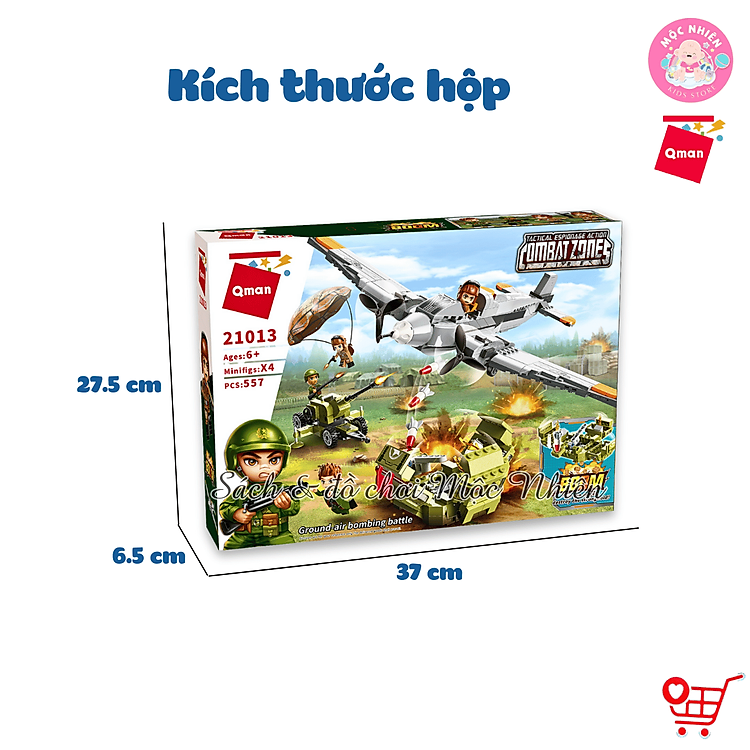 Đồ chơi lắp ráp Máy bay chiến đấu Qman Chính hãng Giá tốt - Hình ảnh 2