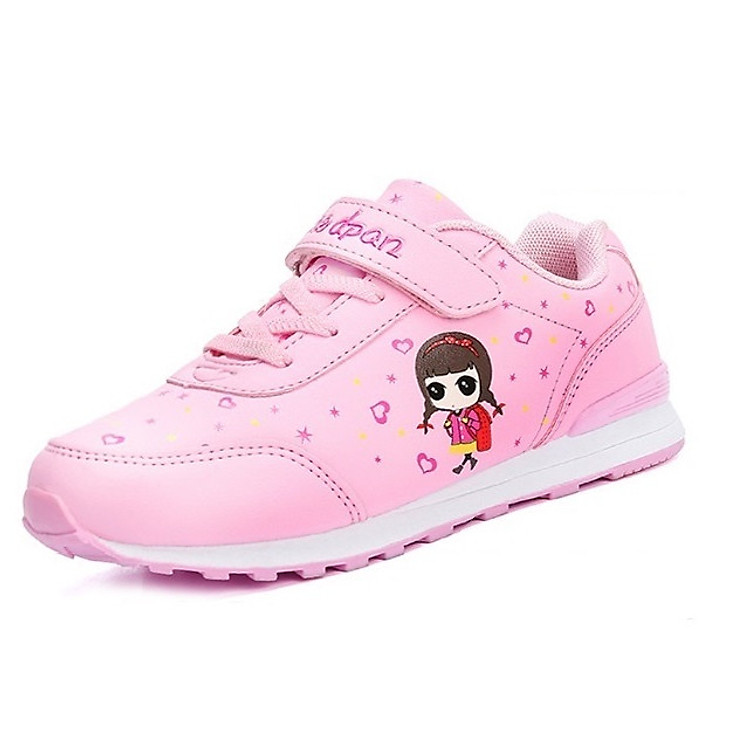 Giày thể thao cho bé gái đế chống trượt, thoáng khí
