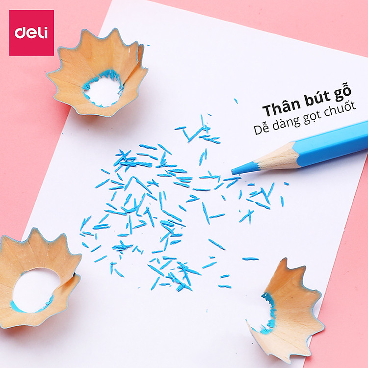 Bút Chì Màu Deli 7070 (12 màu) - Ảnh 6