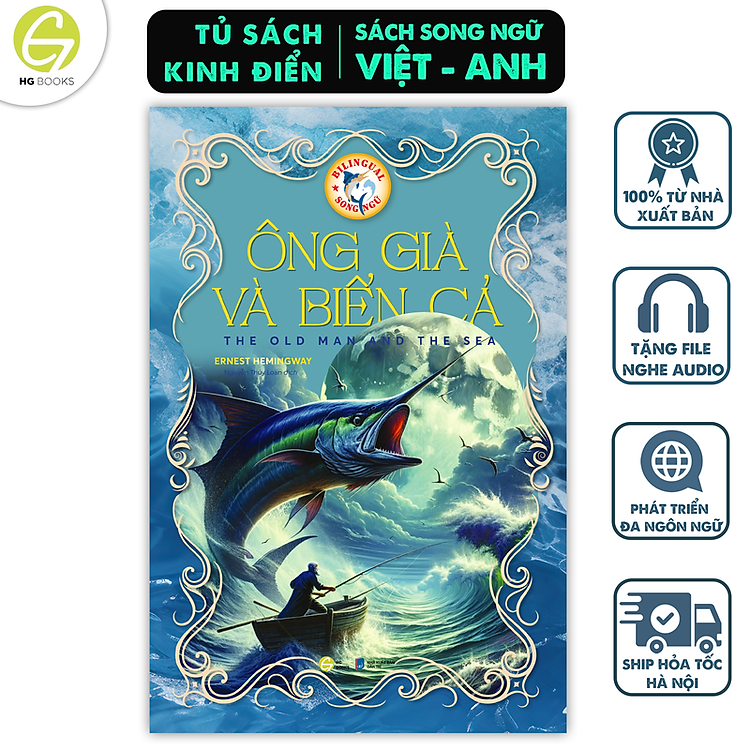 Sách Văn học kinh điển Song ngữ - Sách văn học (TB 2025), tặng audio & note từ vựng song ngữ - HG Books