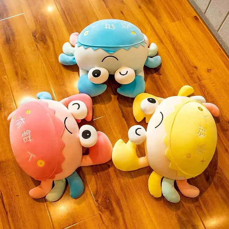 Thú nhồi bông cua nhiều màu - 20cm Chính hãng Ưu đãi - Hình ảnh 3