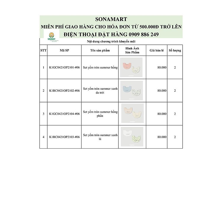 Mua Set yếm Chaang cho bé trai, gái Chính hãng Tiết kiệm - Hình ảnh 2