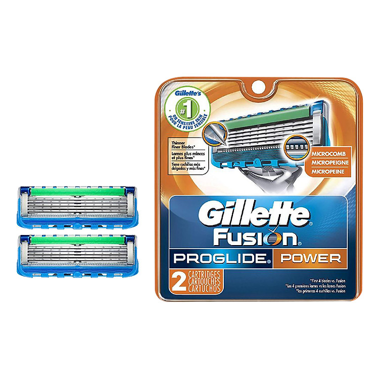 Lưỡi Dao Gillette Fusion5 Proglide Power (2 Lưỡi / Vỉ)