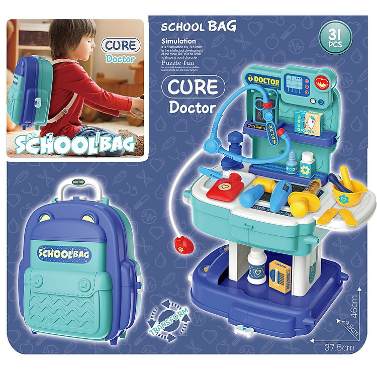 Bộ đồ chơi bác sĩ BOWA 8391P Chính hãng Giá rẻ - Hình ảnh 3