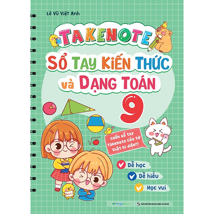 Takenote – Sổ Tay Kiến Thức Và Dạng Toán – MEGA – Lớp 9