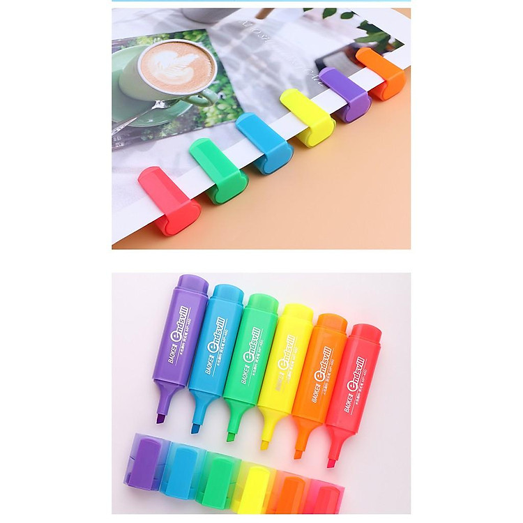 Bút highlight Dạ Quang Kẻ Hủy Diệt (6 màu) - Ảnh 7