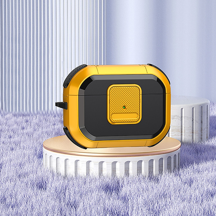 Case Ốp Cho Airpods PRO 2/ Airpods PRO Kai.N Lock Moss Green Kèm Móc Treo_ Hàng chính hãng