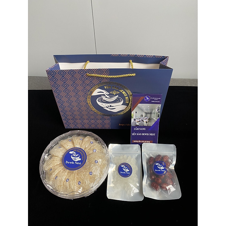 Yến Sào Khánh Hòa Tinh Chế Sợi Dài Dewis Nest 100% Nguyên Chất, Làm Từ Tổ AB 50g/100g - Kèm Hộp Quà