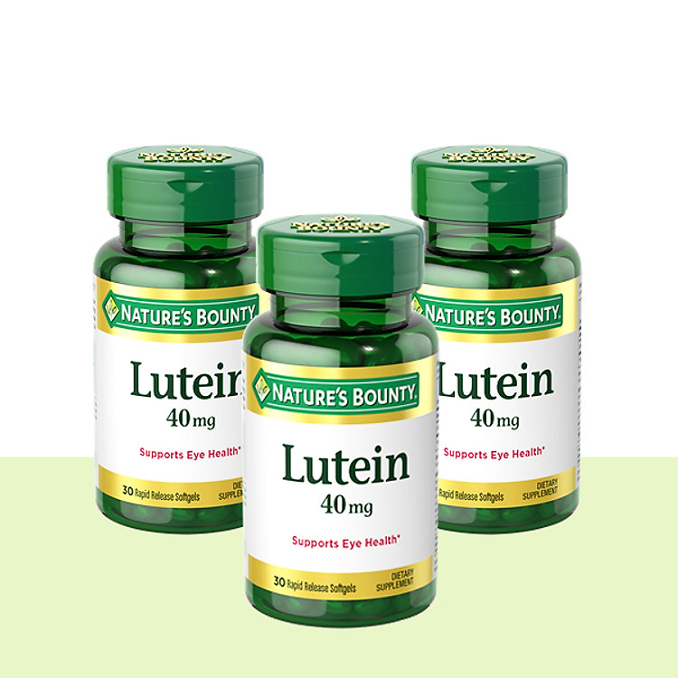 Combo 3 Chai Viên Uống Bổ Mắt Lutein Nature's Bounty - 30 Viên