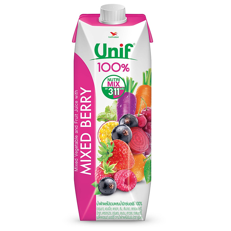 Nước Rau Quả Tổng Hợp Với Trái Berry Unif (1L)