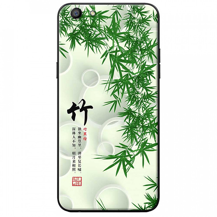 Ốp lưng dành cho Oppo A83 mẫu Lá tre thư pháp