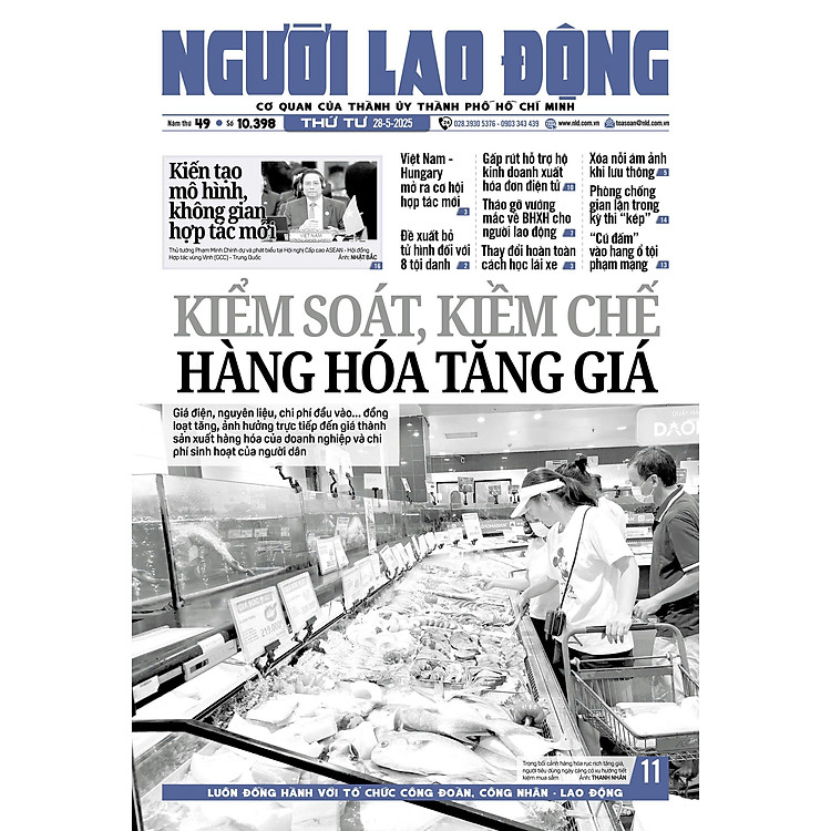 Nhật báo Người Lao Động từ ngày 26-05-2025 đến 01-06-2025 - Ảnh 3