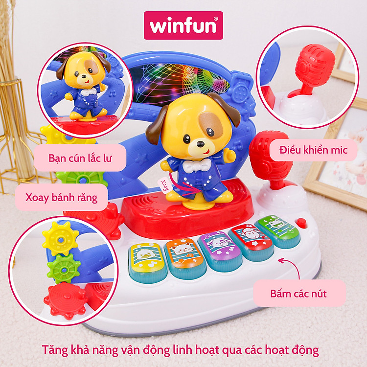 Đàn nhạc động vật Pu Winfun 0796-NL Chính hãng Tiết kiệm - Hình ảnh 4