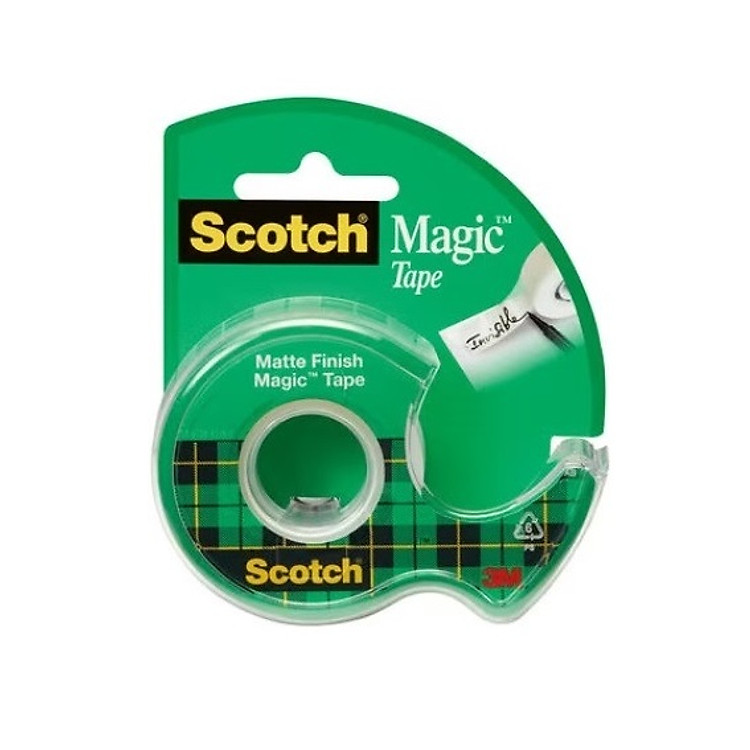 Băng dính đa năng Scotch 3M 104 (12,7mm x 11,4m) kèm máy cắt mini
