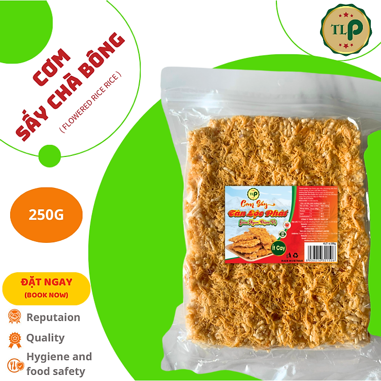 CƠM SẤY CHÀ BÔNG TÂN LỘC PHÁT BỊCH 250G