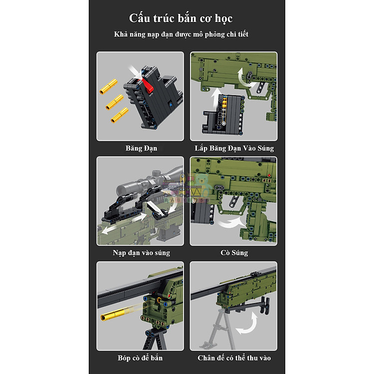 Bộ Đồ Chơi Lắp Ghép PUBG AWM Chính hãng Giá tốt - Hình ảnh 5